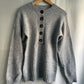 Y2K Gray V‑Neck Sweater