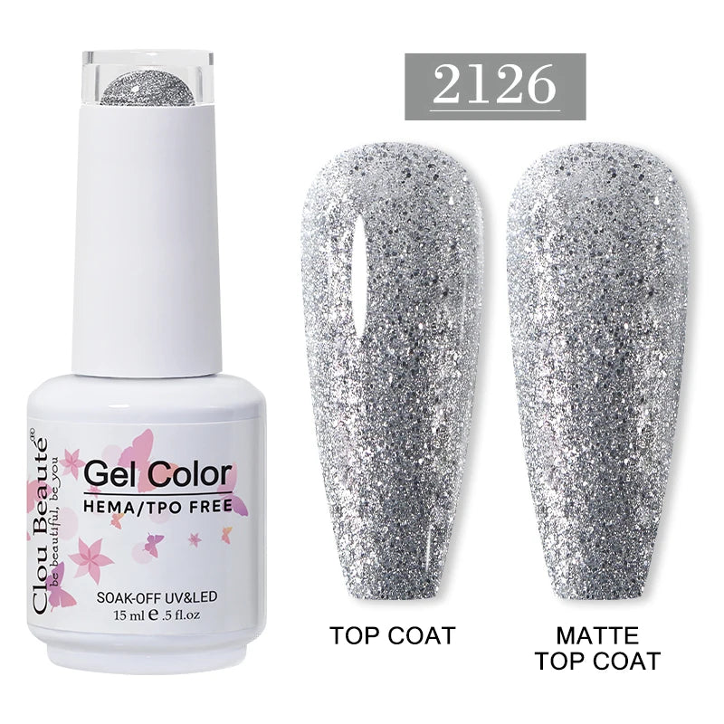 Clou Beaute 15ml HEMA/TPO-Free UV Gel Polish (Classic Red Collection)