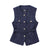 Urban Chic Tweed Waistcoat – Belted Sleeveless Vest