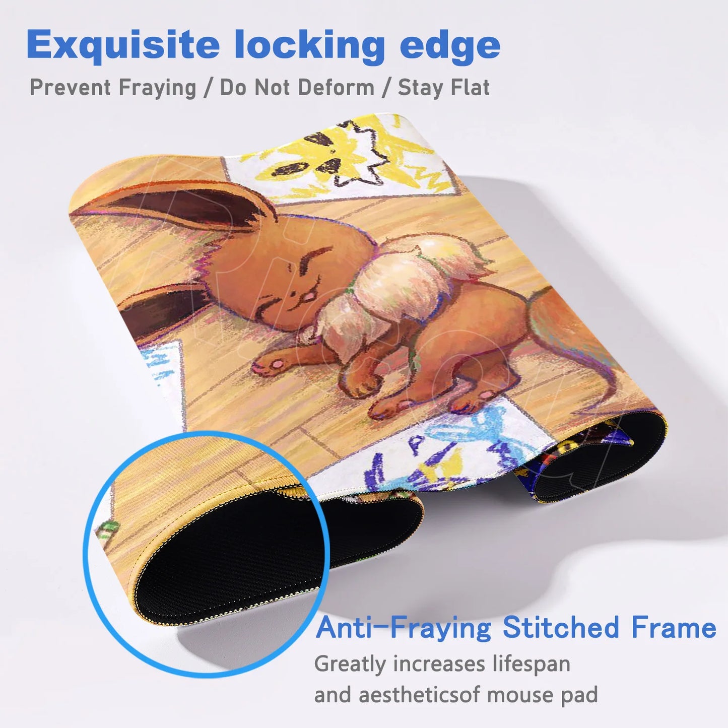Kawaii Eevees Mouse Pad - Pokémon Office Gaming Desk Mat