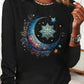Women’s Cotton Printed Long‑Sleeve Top