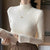 Women’s Slim Half‑Turtleneck Knitted Pullover Sweater