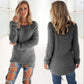 Women Warm Solid‑Color O‑Neck Loose Knit Sweater