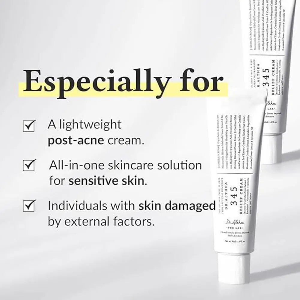 Korean Dr. 345 Antioxidant Relief Cream Gentle Vitamin C Serum Calming Moisturizer Cleansing Balm Soothing Hydrating Skin Care