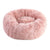 Winter Round Plush Dog Beds Washable Plush Fluffy Pet Cushion Dog Cat Bed Mat Portable Pet Kennel Puppy Pad