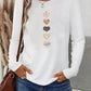 Women’s Cotton Printed Long‑Sleeve Top