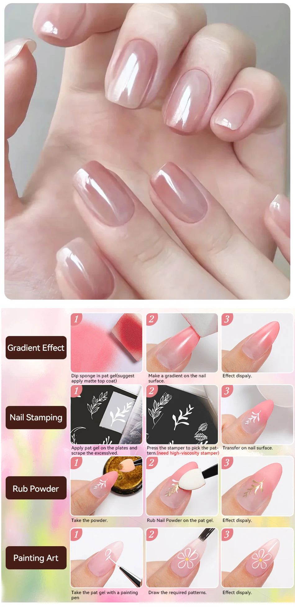 UR SUGAR Ombre/French Tip Gel Palette Set