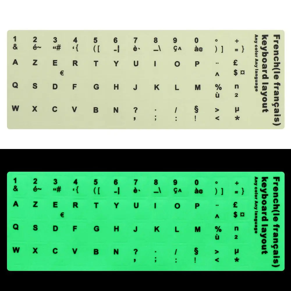 "Laptop Keyboard Sticker Protective Film - Multi-Language"
