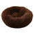 Winter Round Plush Dog Beds Washable Plush Fluffy Pet Cushion Dog Cat Bed Mat Portable Pet Kennel Puppy Pad