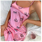 Midnight Blossom Satin Nightdress