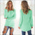 Women Warm Solid‑Color O‑Neck Loose Knit Sweater