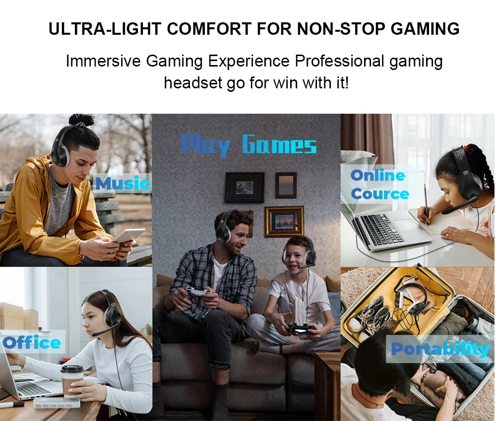 3.5mm Wired Over-Ear Headphones