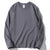 Women Leisure Cotton Long‑Sleeve Round‑Neck Top
