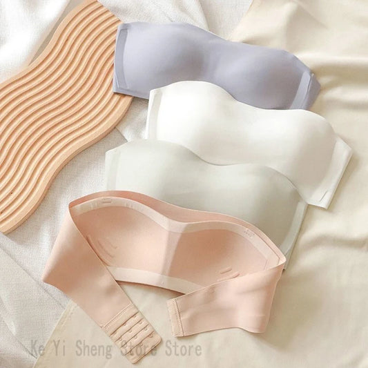 Women's underwear: detachable shoulder strap underwear, anti-slip strapless bra, cinched breasts, and wraparound bra