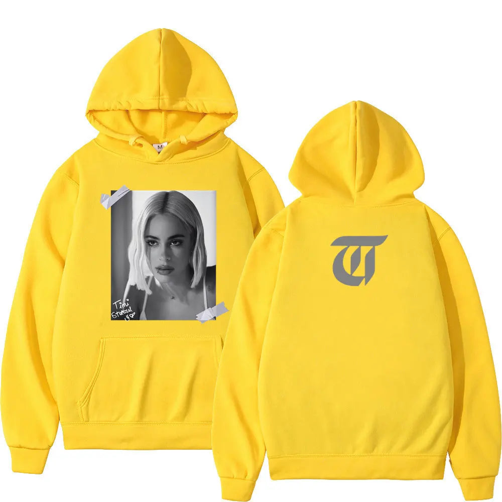 Singer Tini Stoessel Album Vintage Graphic Hoodie