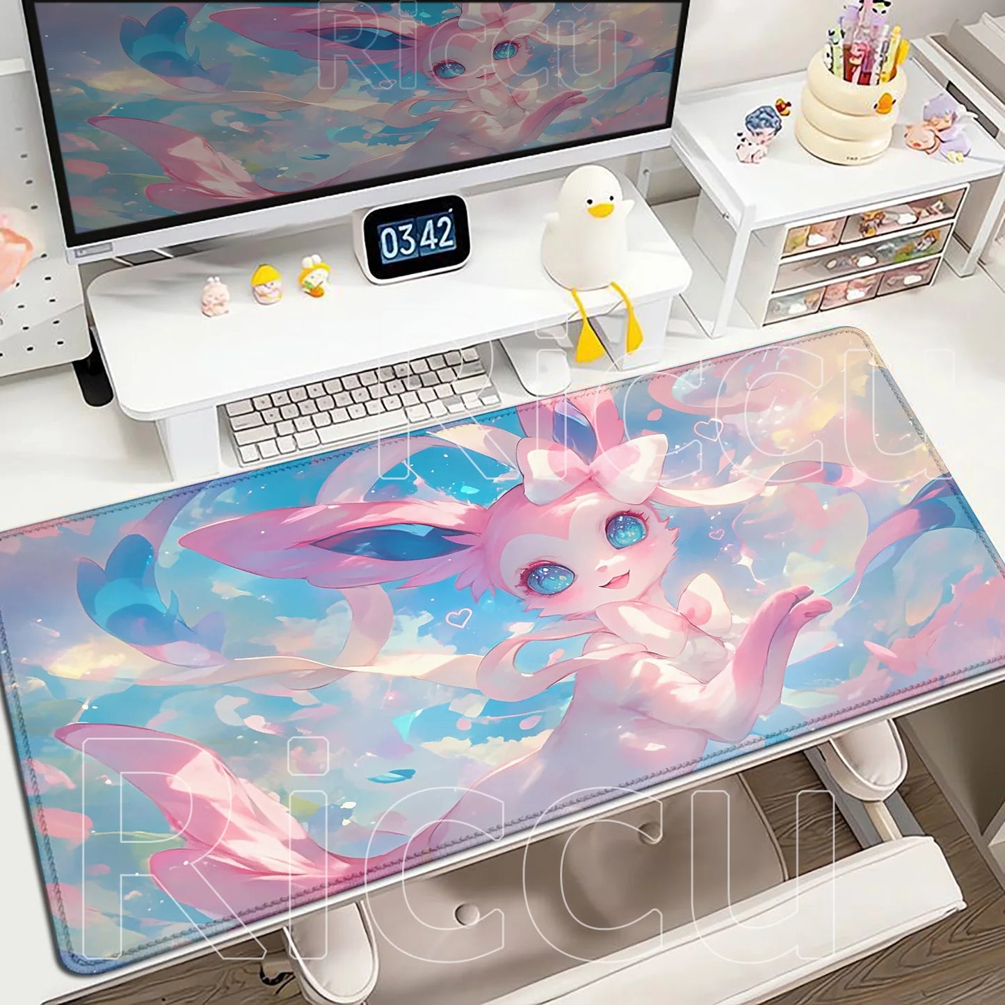 Kawaii Eevees Mouse Pad - Pokémon Office Gaming Desk Mat