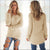 Women Warm Solid‑Color O‑Neck Loose Knit Sweater
