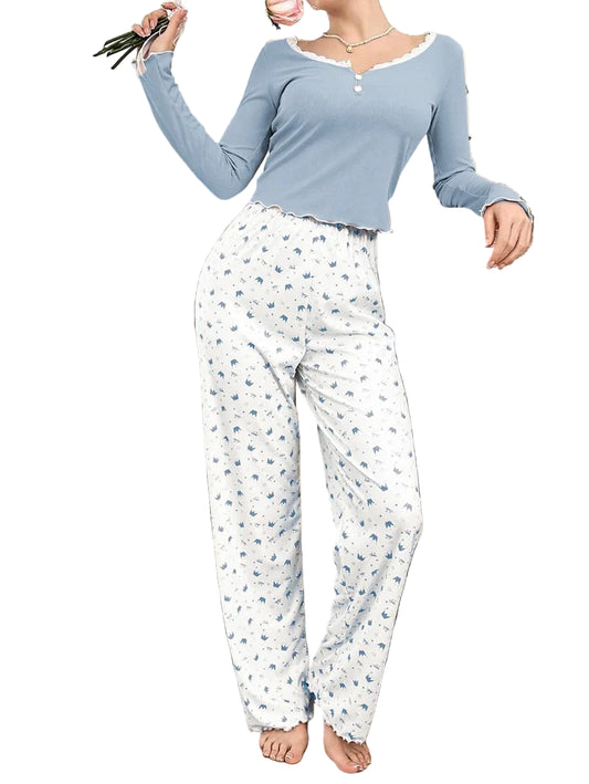 Cozy Nights Long‑Sleeve Pajama Set