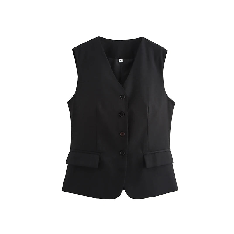 Urban Zip‑Front Sleeveless Waistcoat