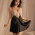 Midnight Lace Backless Nightdress