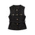 Urban Chic Tweed Waistcoat – Belted Sleeveless Vest