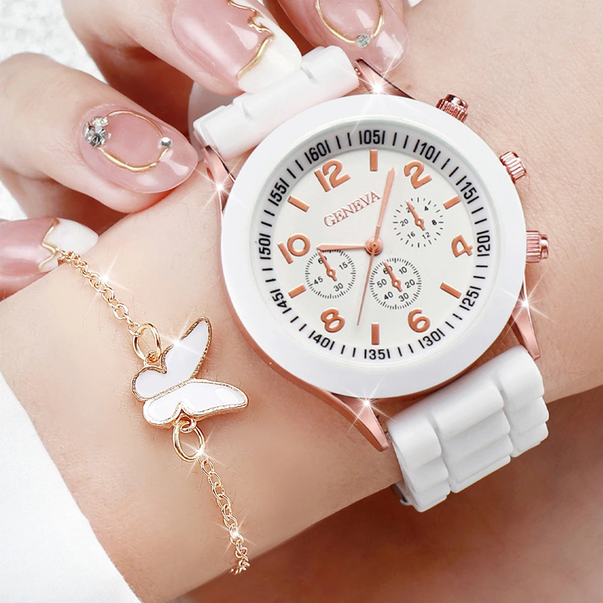 Casual Chic Watch & Jewelry Stack