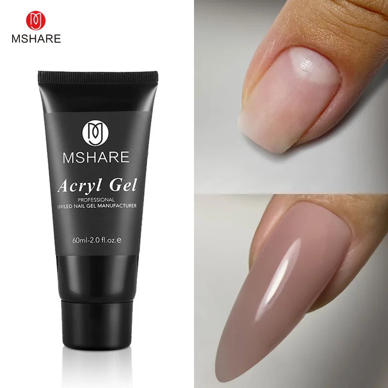 MSHARE 60g Hema-Free TPO Poly Nail Extension Gel