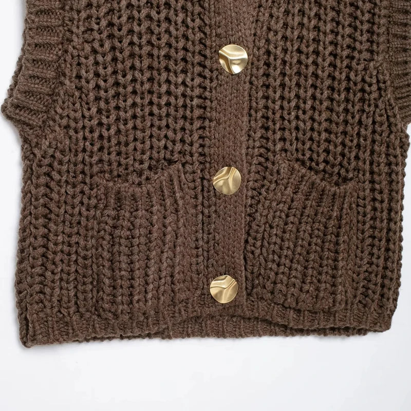 Cozy Knit Sleeveless Vest Top