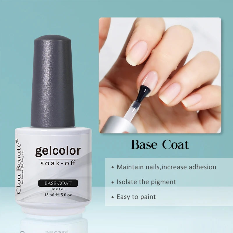 Clou Beaute 15ml HEMA/TPO-Free UV Gel Polish (Classic Red Collection)