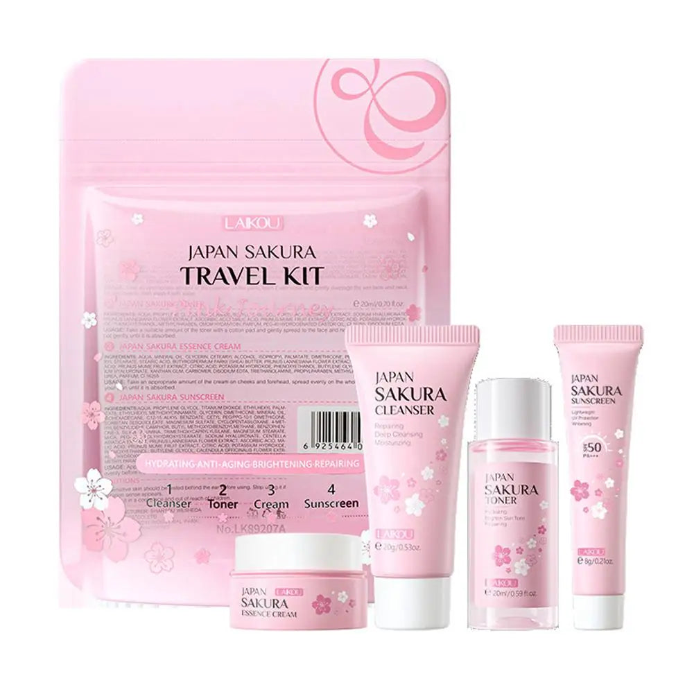 Sakura 6-Piece Travel Skin Care Set