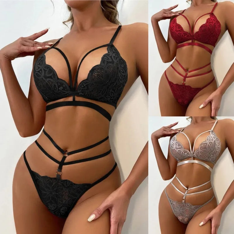 Luna’s Lace Wire-Free Lingerie Set