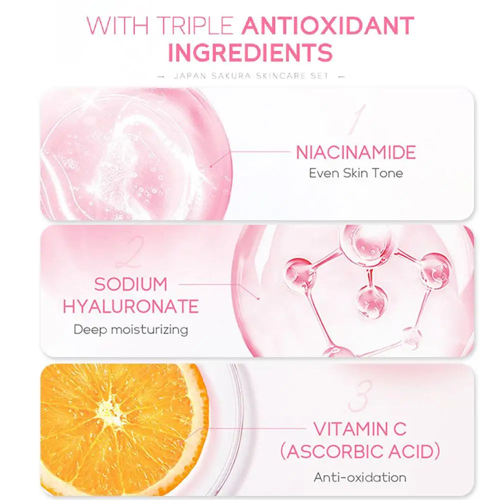 Sakura 6-Piece Travel Skin Care Set