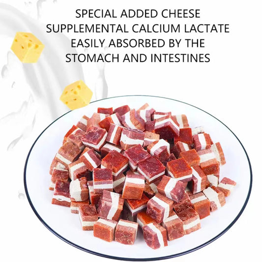 Diced Duck with Cheese Dog Treats