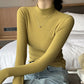 Women’s Slim Half‑Turtleneck Knitted Pullover Sweater