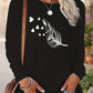 Women’s Cotton Printed Long‑Sleeve Top