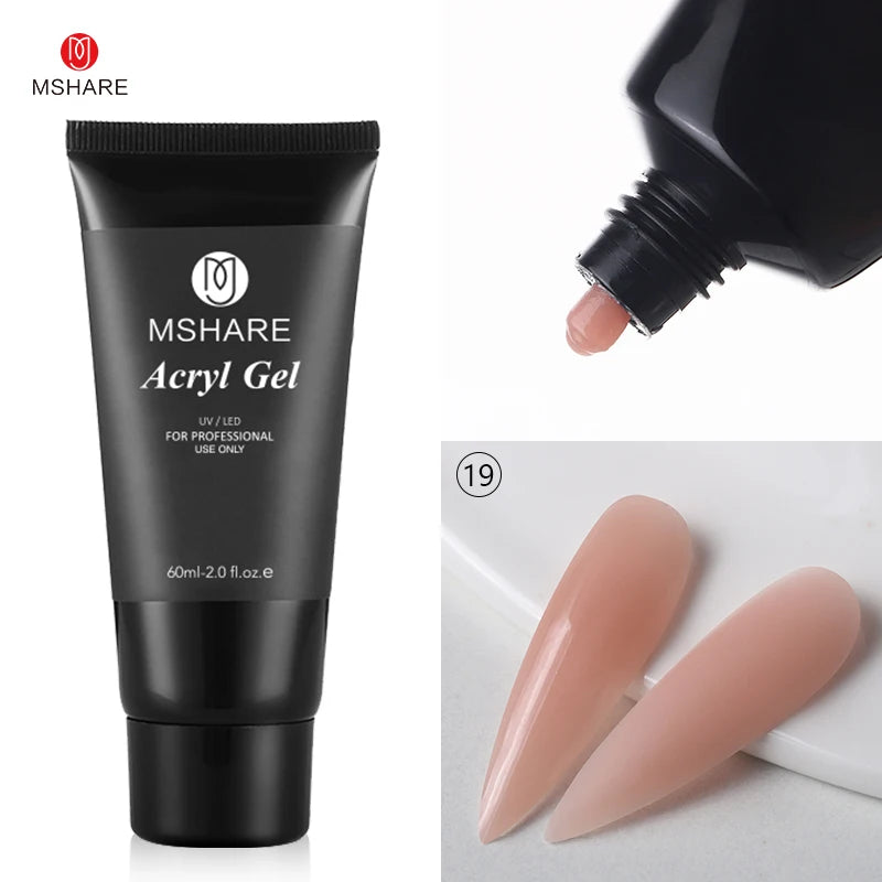 MSHARE 60g Hema-Free TPO Poly Nail Extension Gel