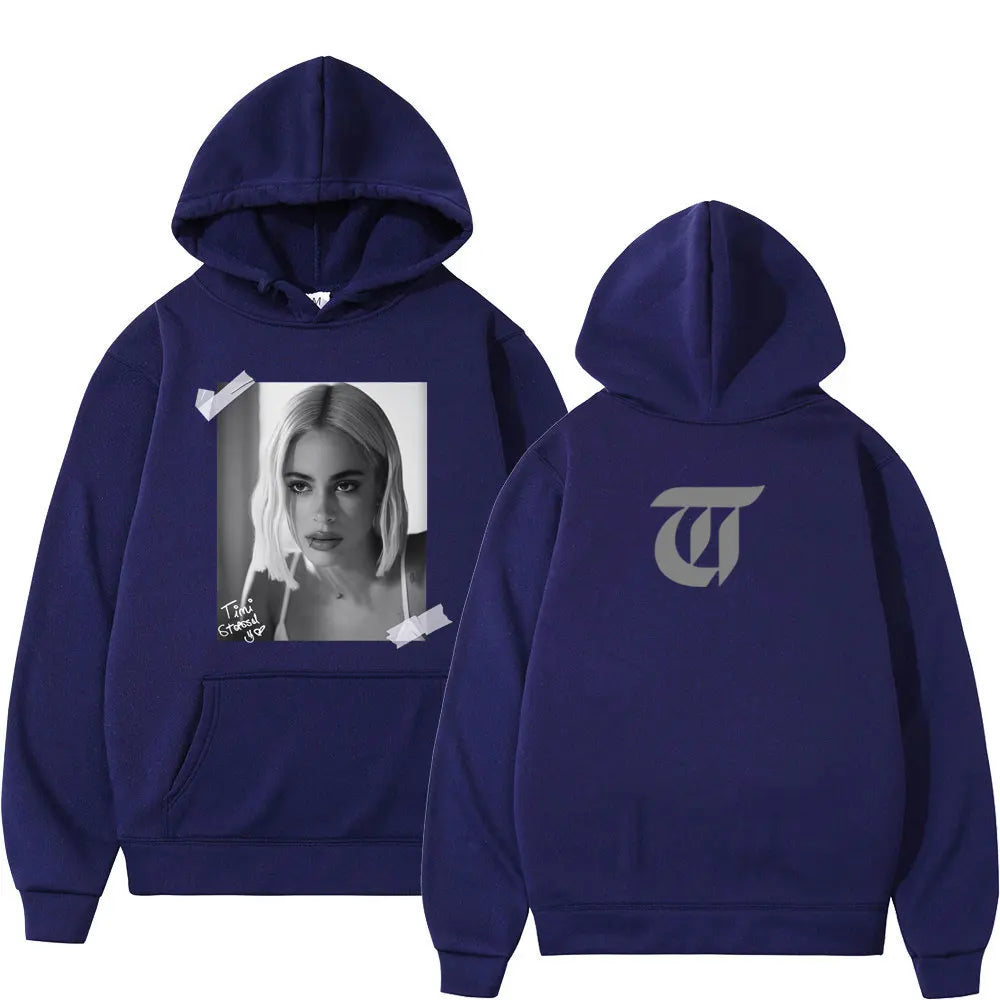 Singer Tini Stoessel Album Vintage Graphic Hoodie