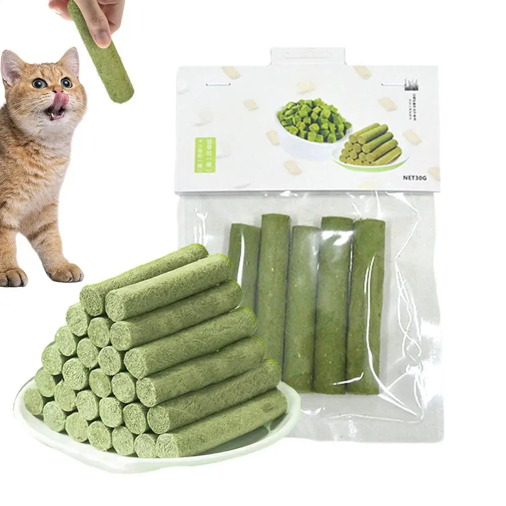 5Pcs Cat Grass Sticks Pet Edible
