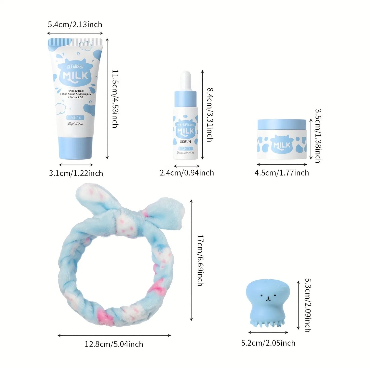 Milk Skincare Set - Hypoallergenic and Moisturizing