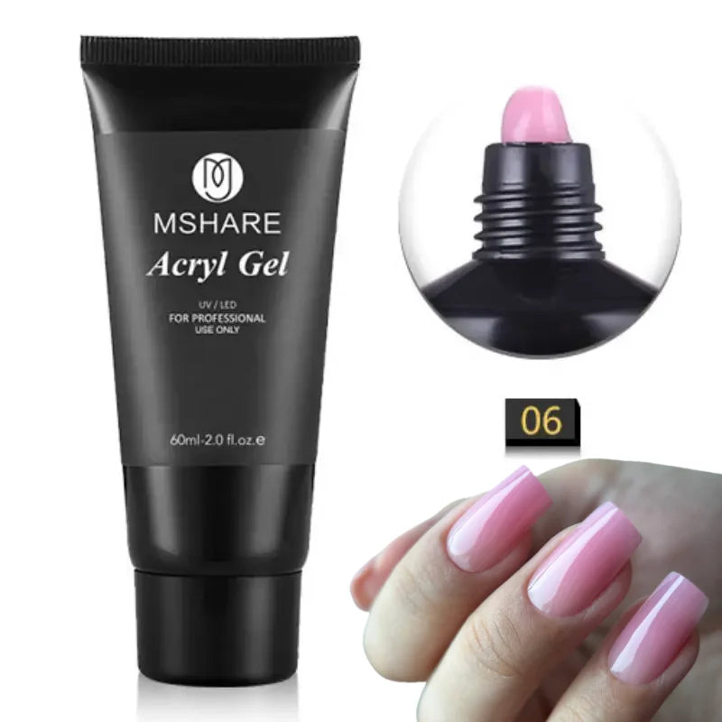 MSHARE 60g Hema-Free TPO Poly Nail Extension Gel