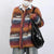 Y2K Striped Knit Cardigan