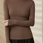 Women Half‑Turtleneck Modal Bottoming Shirt