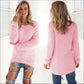 Women Warm Solid‑Color O‑Neck Loose Knit Sweater