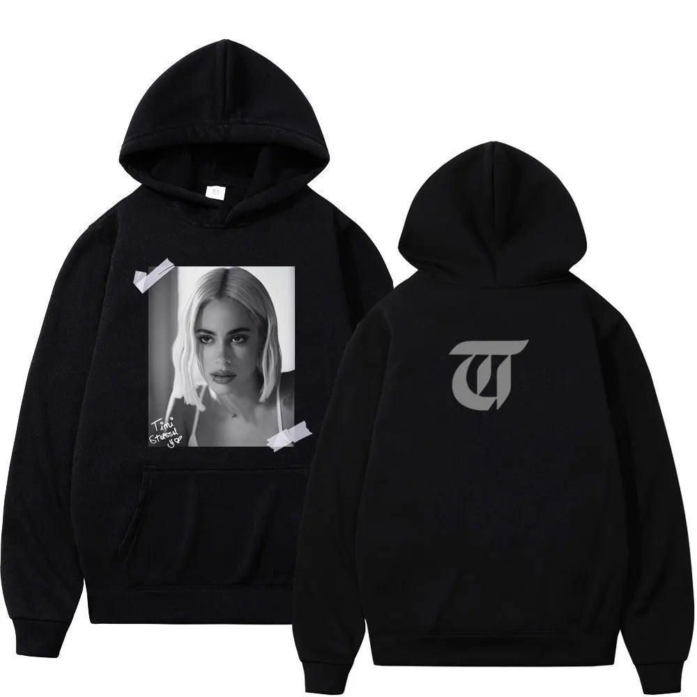 Singer Tini Stoessel Album Vintage Graphic Hoodie