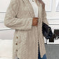 Women’s Thick Plush Hooded Cardigan