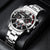 Fashion Men's Watches: Stainless Steel Band Analog Quartz Wristwatch