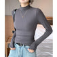 Women’s Slim Half‑Turtleneck Knitted Pullover Sweater