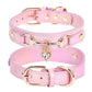 Shiny Rhinestone Pet Collar Love Jewelry Dog Collar Comfortable Leather Dog Adjustable Collar