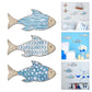 Coastal Wooden Fish Wall Decors Set