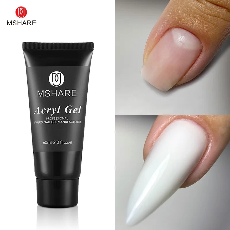 MSHARE 60g Hema-Free TPO Poly Nail Extension Gel